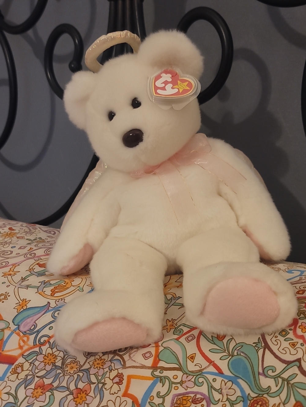 Angel Bear Beanie Buddy